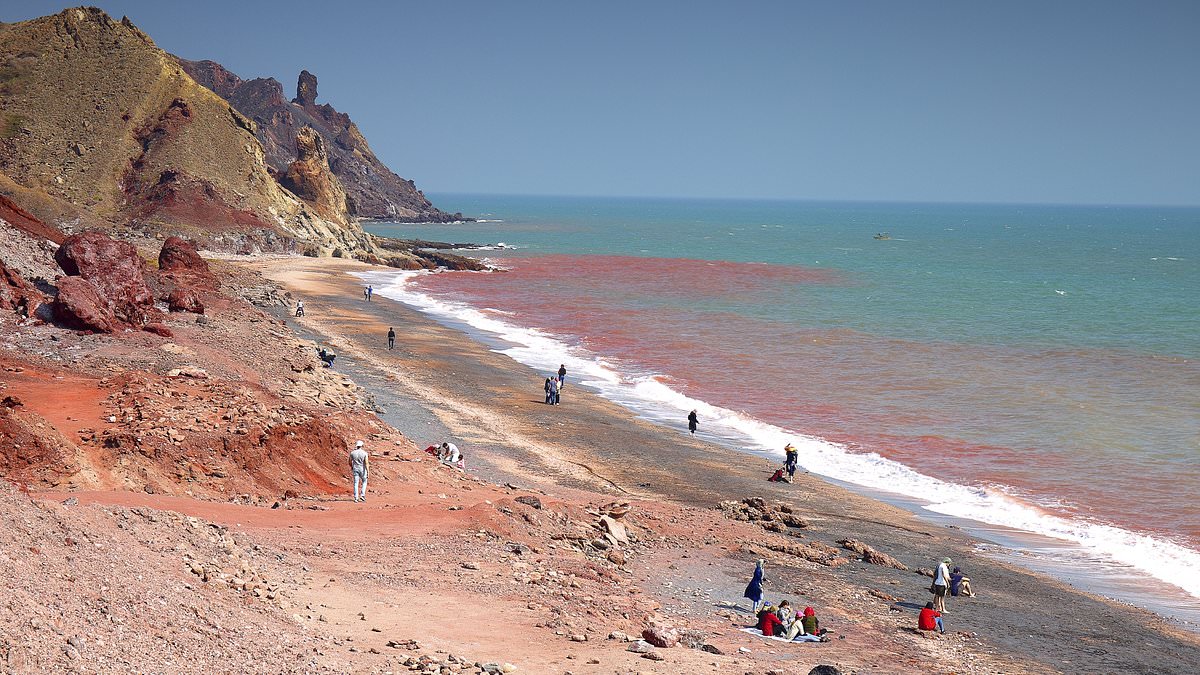 Inside the ‘world’s most beautiful island’ right in the middle of the Strait of Hormuz – with ‘magical’ rainbow soil, red sand, and salt caves
